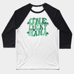 One Lucky Mama, Lucky Mom Baseball T-Shirt